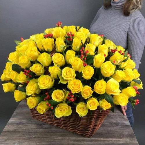 Букет из 149 Желтых Роз